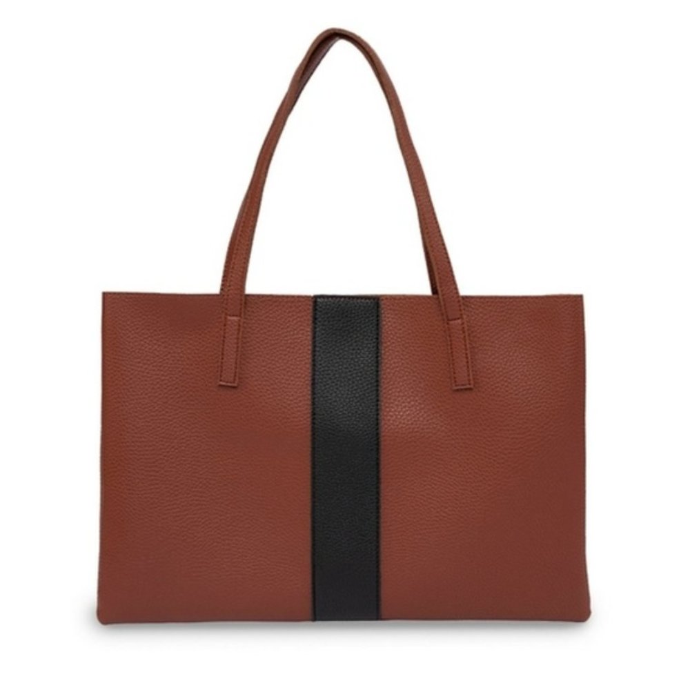 Vince Camuto Brown Vegan Luck Tote - Picture 1 of 9